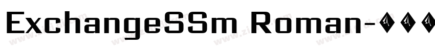 ExchangeSSm Roman字体转换 ExchangeSSm Roman字体转换